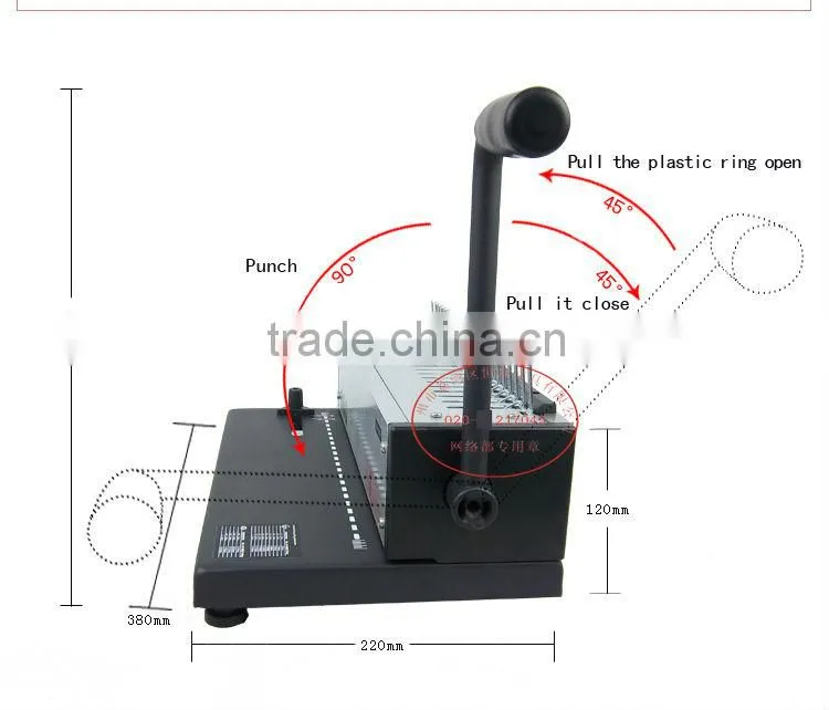 Office equipment comb binder