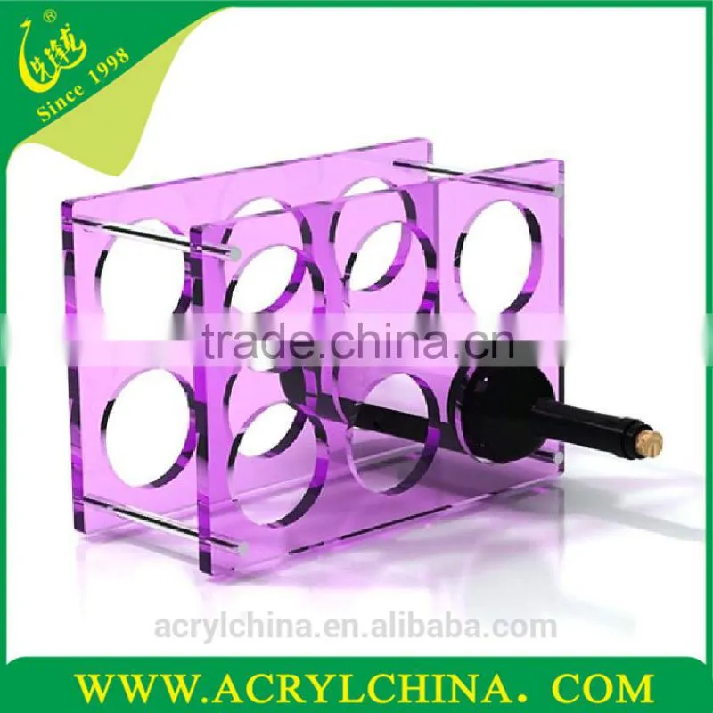 acrylic Square Wine Rack,oil display shelf lucite,hotel supplies