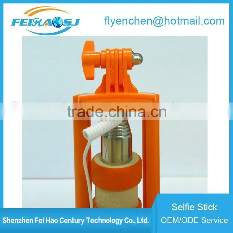 Factory direct sales best selling new 2016 mini selfie stick extendable baton
