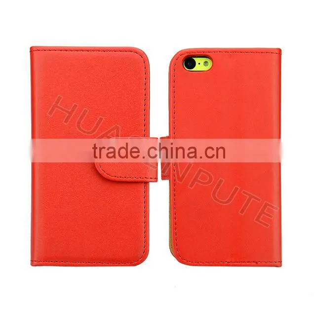 Leather Case For iPhone 5c , Flip Covers For iPhone 5c Mobile Case