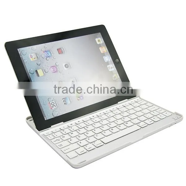 Aluminum Alloy Bluetooth Keyboard Case for iPad 2 3 4 Silver