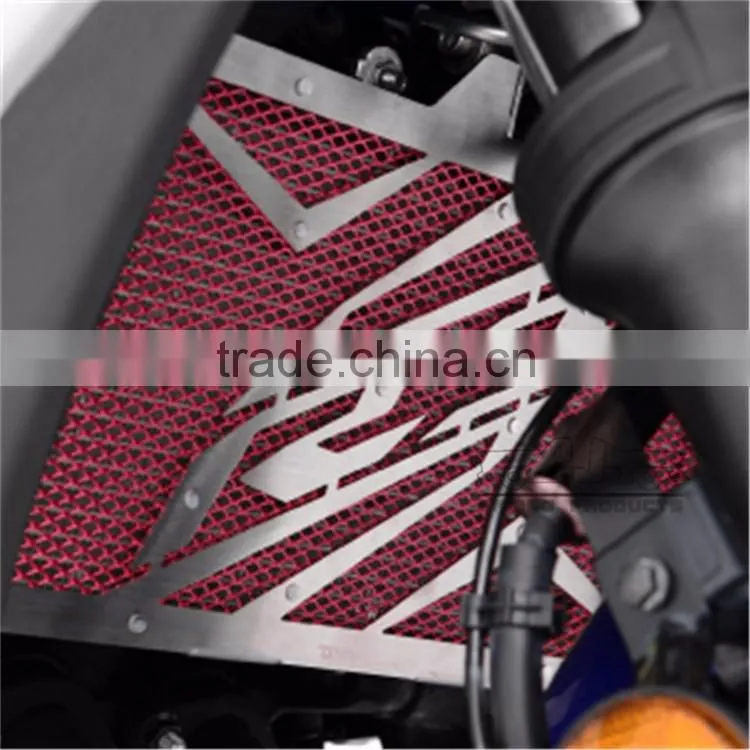BJ-RG-YA004 Hot Selling Motorcycle Parts Stainless Steel 304 Red Radiator Grill Guard Protector For Yamaha yzf R25 2015 2016