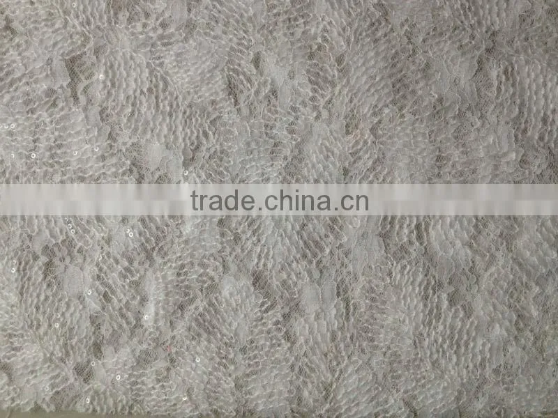 100 nylon fabric sequin chemical lace embroidery fabric