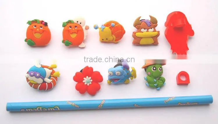 Chic plastic custom pencil topper for children's gifts