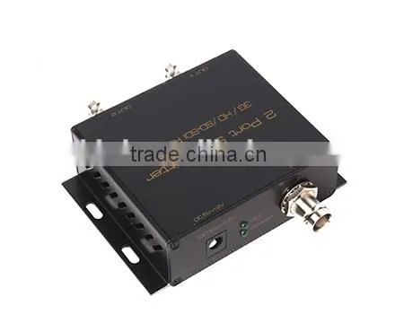High Quality 2 Way SD/3G/HD SDI Video Splitter 1x2