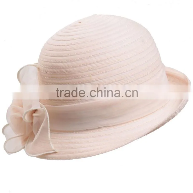 Silk Stitching Hat China Supplier Wholesale Bowler Hat Lady Hat