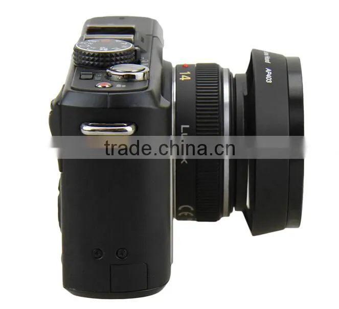 46mm Lens Hood JJC LH-46GFII Vented Lens Hood For Panasonic Lumix 20 Lens