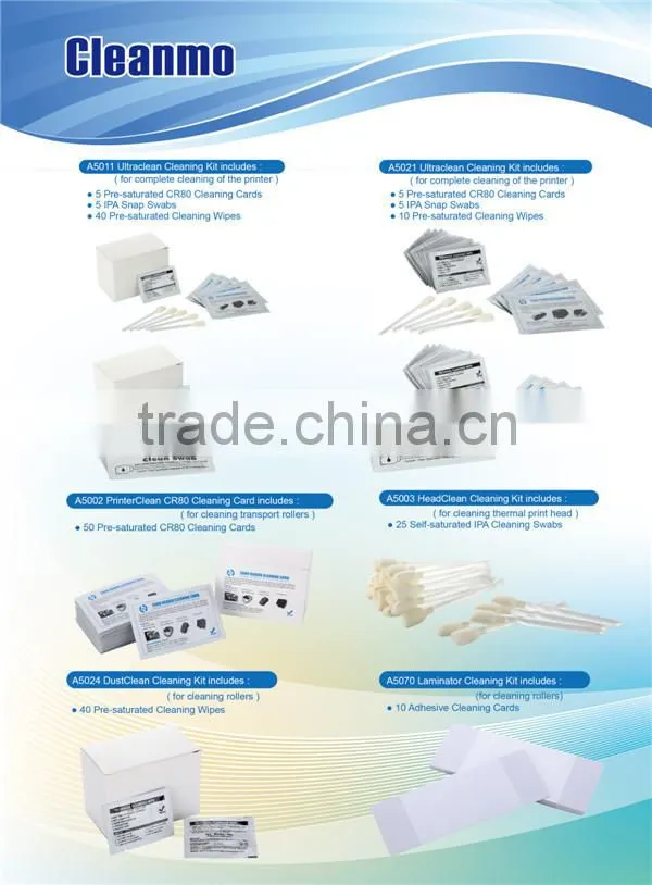 Card Reader Cleaning card with isopropyl alcohol CR80