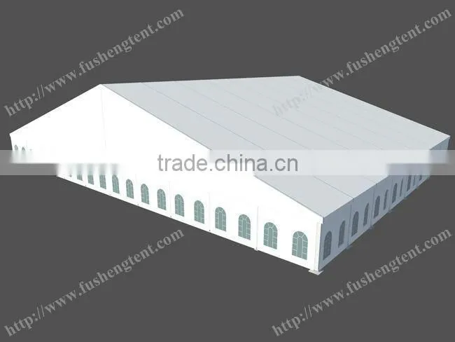50m Wide White Aluminum Clear Span Frame Tent