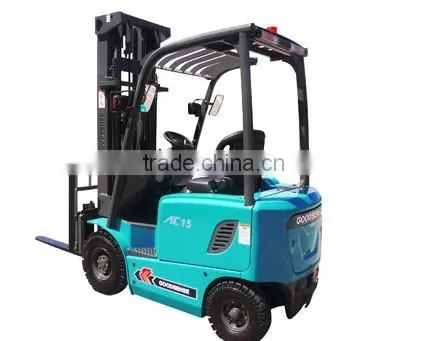 1.5 TON 4-Wheel Electric Forklift Trucks for Sale