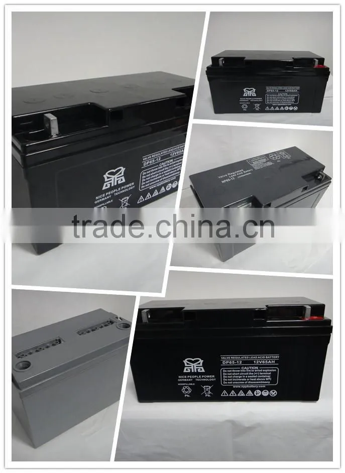Sealed Maintenance free SLA battery 12V65AH for ups system