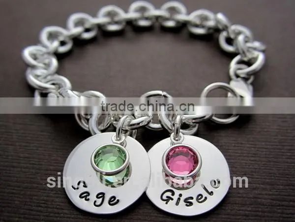 One Row Spike Fashion Leather Bracelet Star Wore Spike Bangle