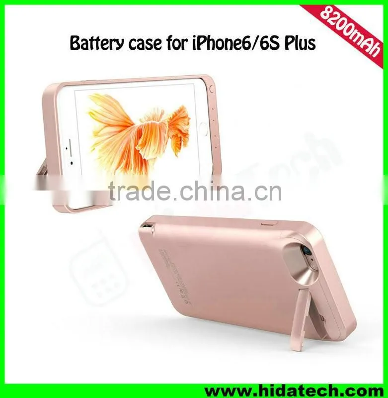 Hot Selling 8200mah Battery Power Case for iPhone 6 iPhone 6 Plus Backup Battery Phone Case