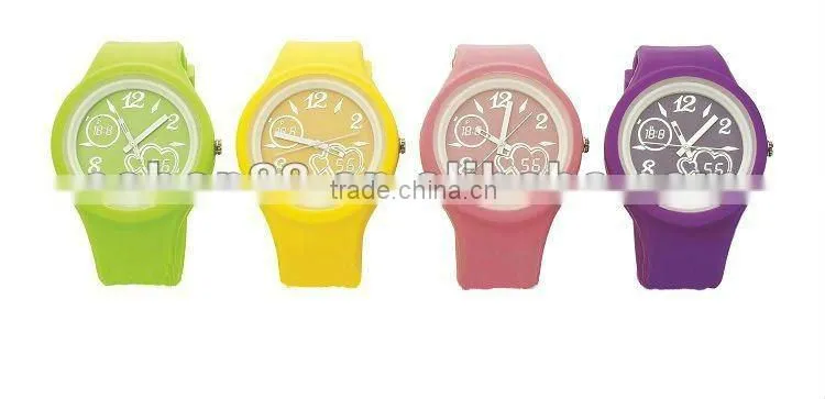 colorful energy silicone waterproof anion watch