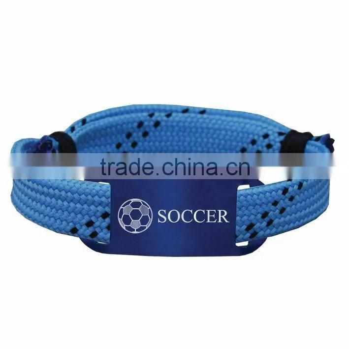 Sports friendship energy colorful diy lace bracelets rope wristband as seen on tv