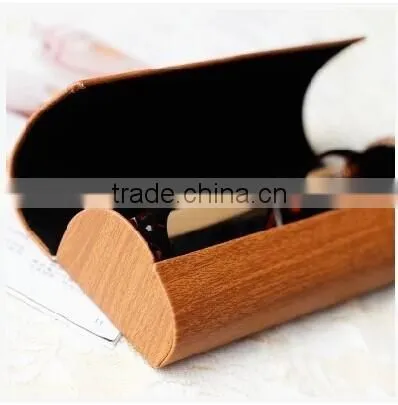 Pu leather eyewear case Iron material glasses case