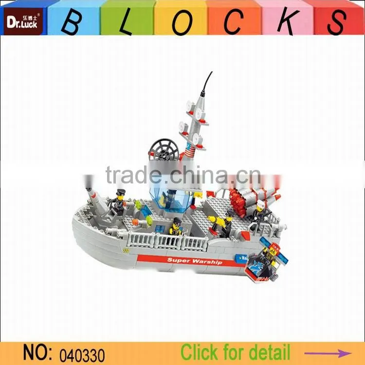 Factory price Military Warship Block Set