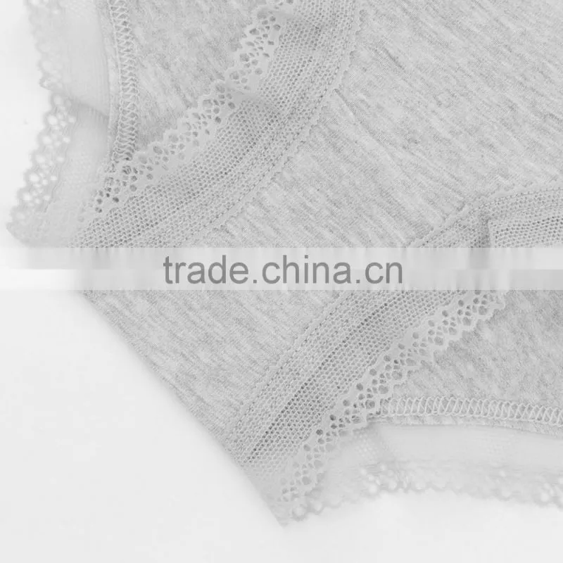Lady's high quality soft lace cotton spandex shorts