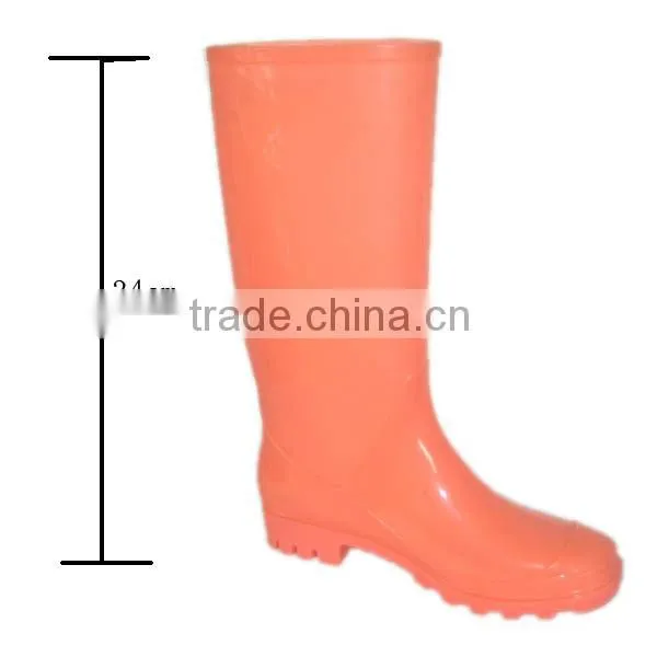 Women Plain Knee Hight PVC boots
