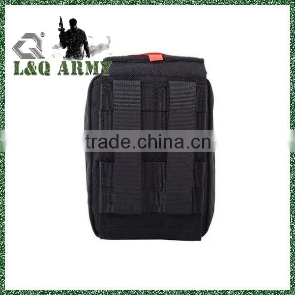 Tactical Military Outdoor Molle Belt Medical First Aid Pouch Bag Black