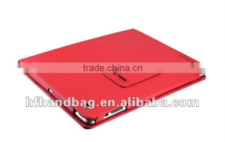 Bright red Flat computer&To get on the Internet package leather bag