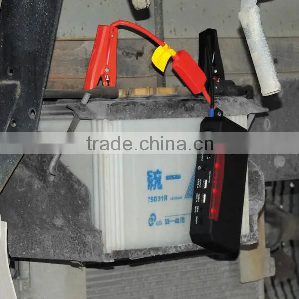 OEM battery ignition starter and auto jump starter with LED flash light Battery Charger