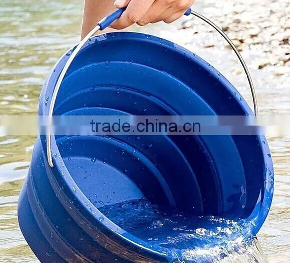 Silicone Foldable Water Bottle Fold Bucket