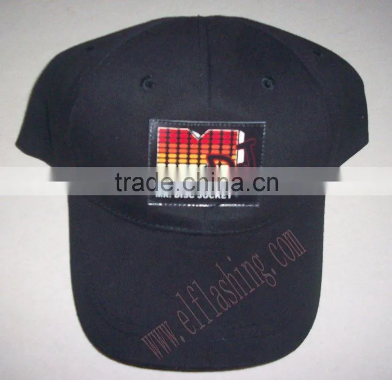 2013 EL hat--hot selling items-el equaliser cap,el flashing cap