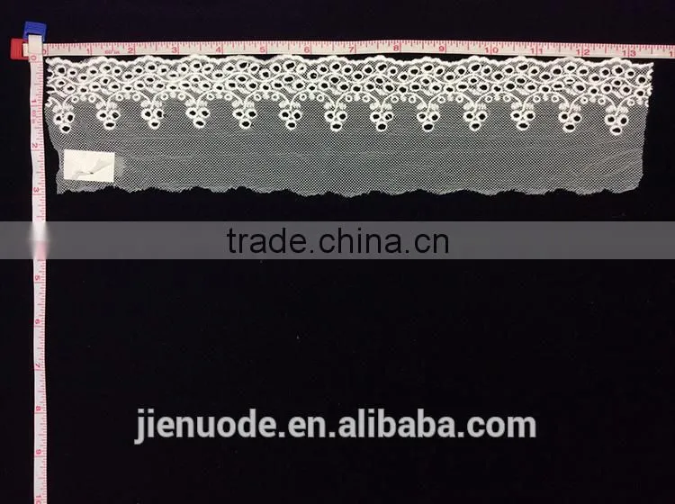 New Arrival Latest Design Fashion Handmade Organza Nylon Lace Fabric Wedding Lace Trim