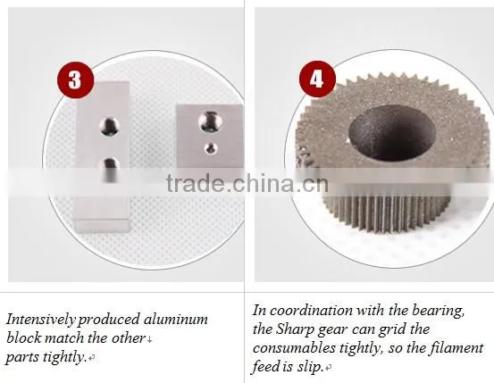 3D printer accessories Thermocouple daul extruder nozzle print head MK9