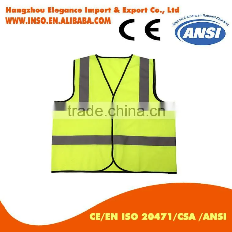 Polyester Reflective Safety Waistcoat Life Preservation Vest Roadway Safety Vest