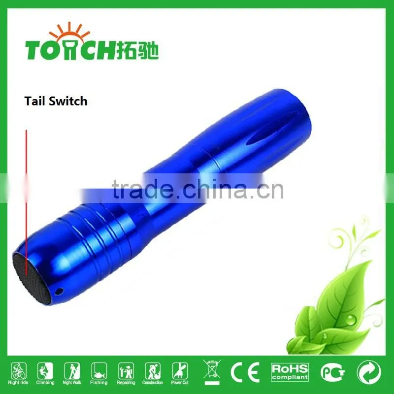 promotion led aluminum flashlight mini portable 1w flashlight for AA battary cheap falshlight for emergency flashlight
