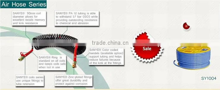 Standard factory price high pressure double-deck brake nylon hose