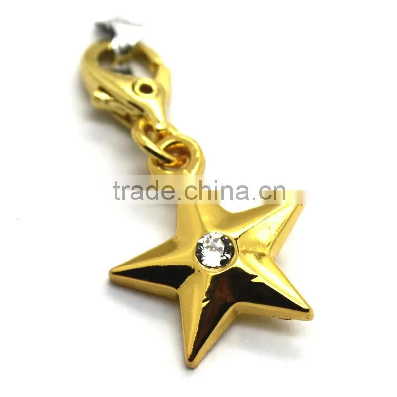 Zinc Metal star design pendant charm necklace gift item