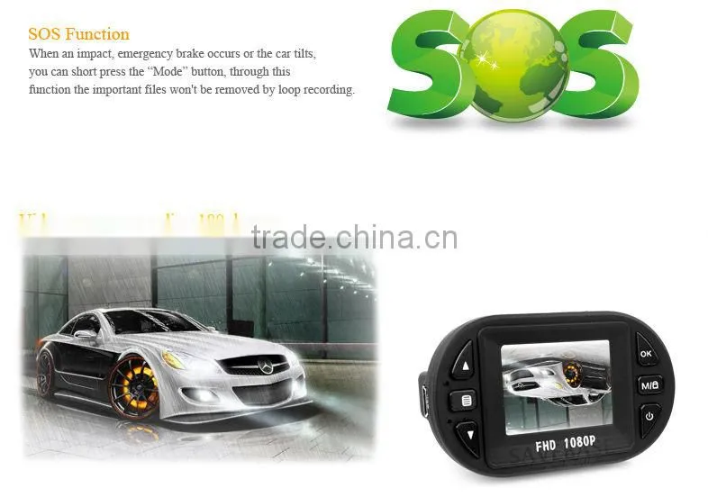 Fantastic travel mate IR G-sensor HD DVR 1080p car dvr for motorcycle