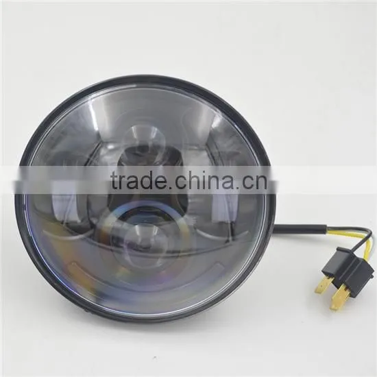 5-3/4" MOTORCYCLE LED Chrome 5.75 PROJECTOR LIKE DAYMAKER HEADLAMP for Harley Davidson