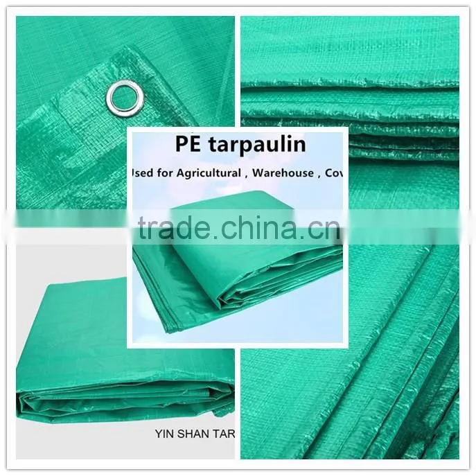 China Tarpaulin Factory Price Green Polyethylene Woven Tarpaulin Fabrics