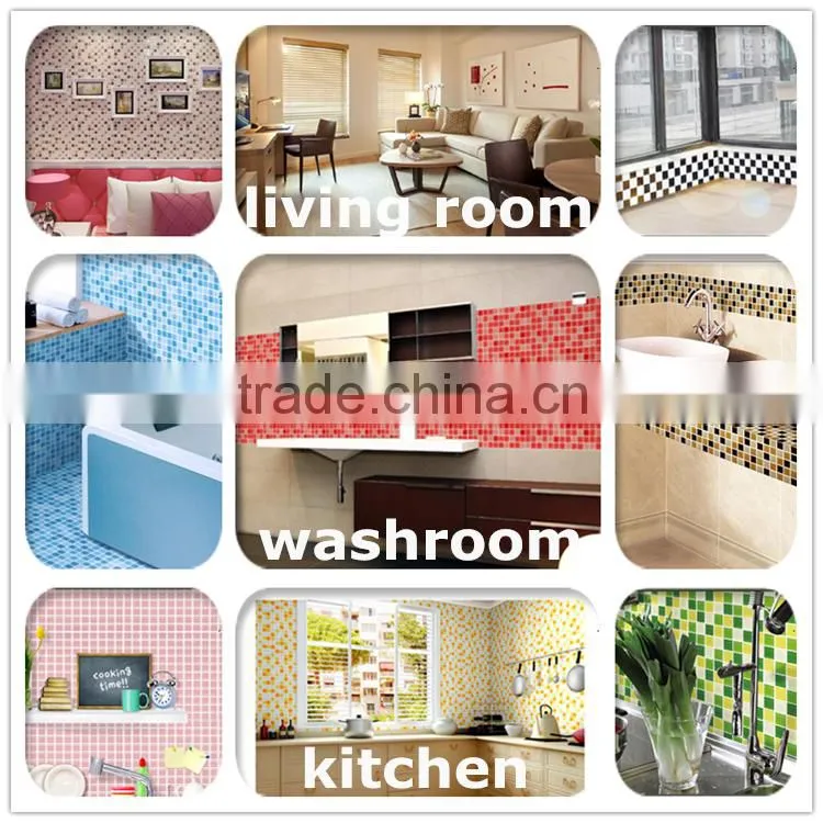 Mix Color Melting Glass Square Mosaic