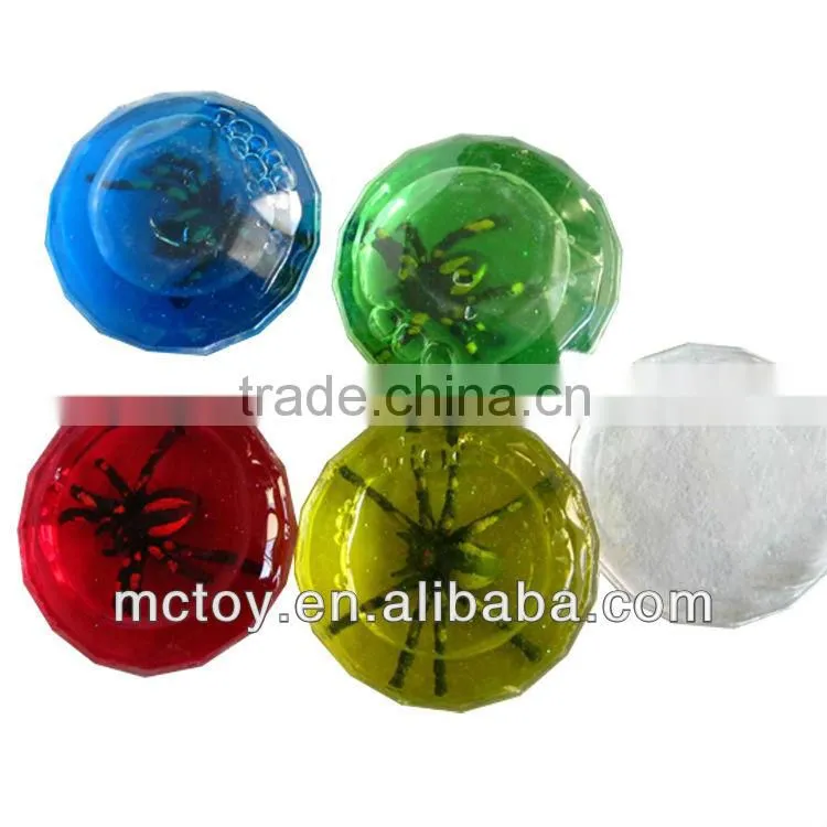 HOT Crystal diamond Gemstone Spider frog fish lizard insect red yellow blue green pink purple Putty slime toy