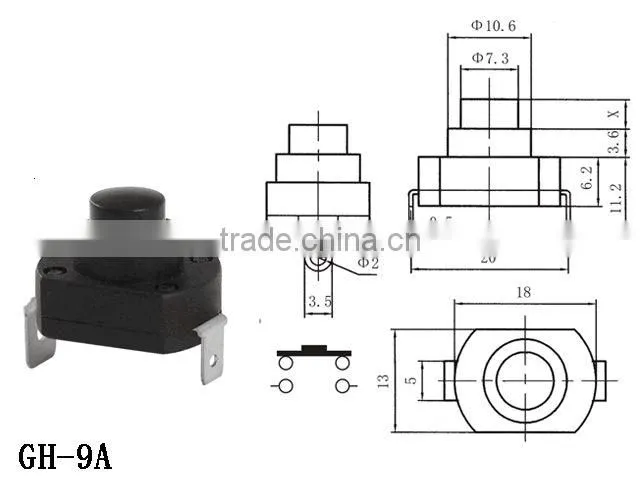 Superior quality porn push switch led