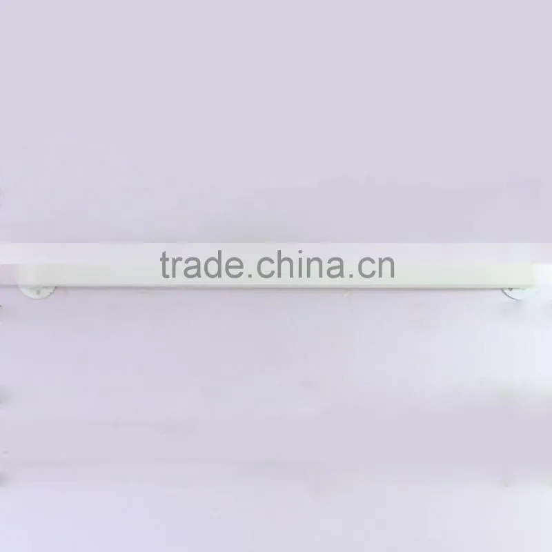 Sample white wall mounted clothes rack/ garment wall display rack
