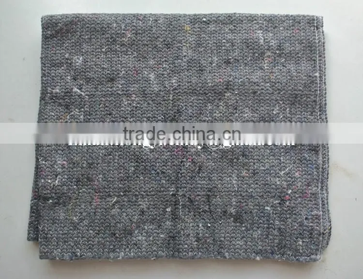 Stitch bonded nonwoven grey color cotton floor wiping cloth