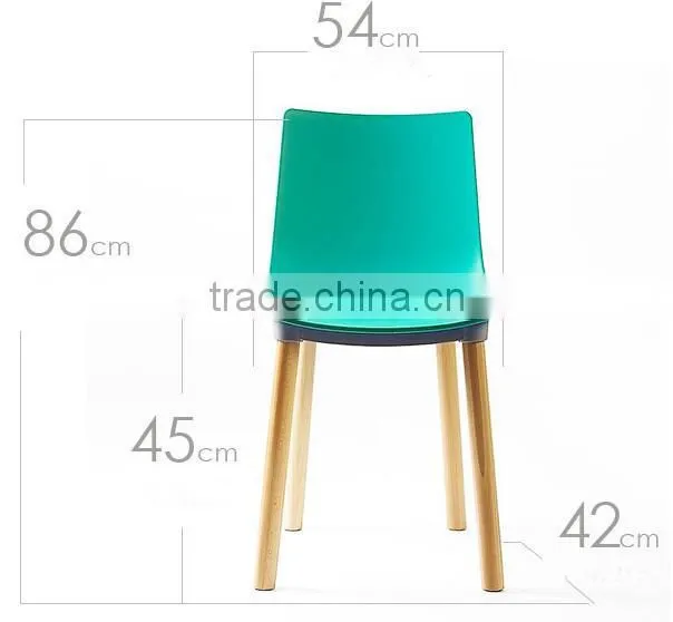 China Bazhou Middle Back Green Plastic Wooden Design Unfolded Leisure Chair