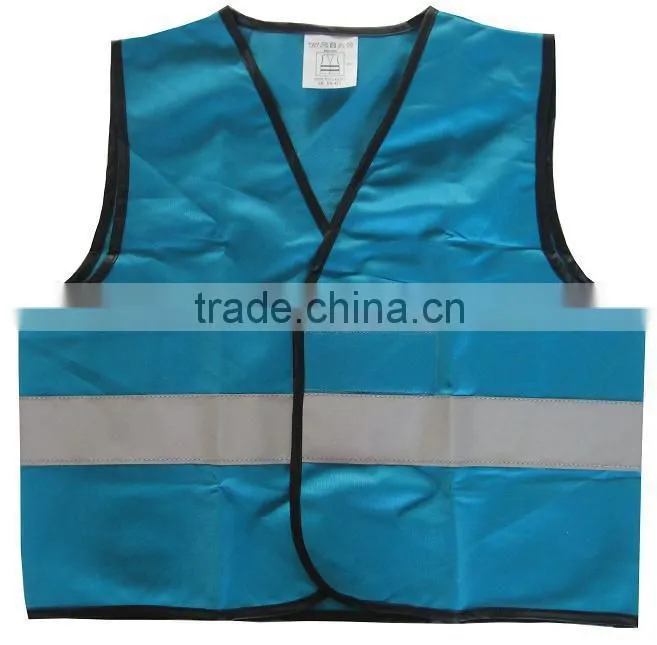 EN1150 roadway warning 100%polyester child safety vest