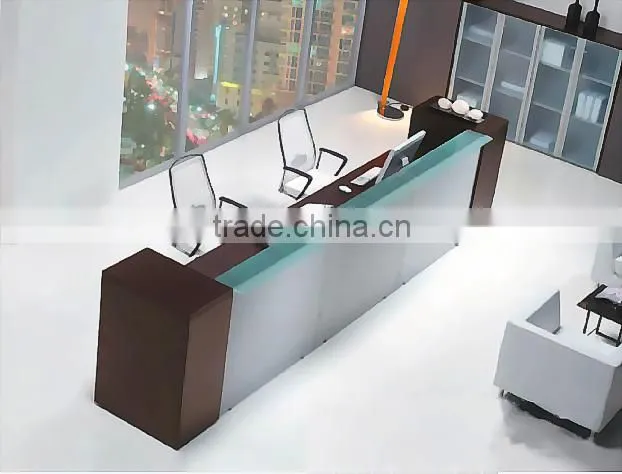 Standard size competitive price wooden office reception desk HX-5DE149