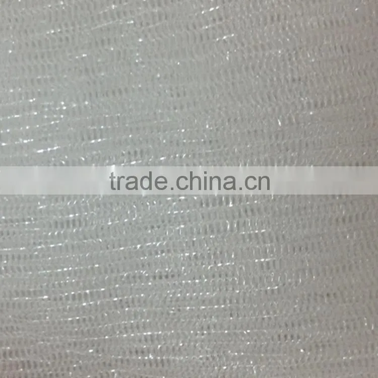 cheap 100% polyester glint intensive mesh fabric