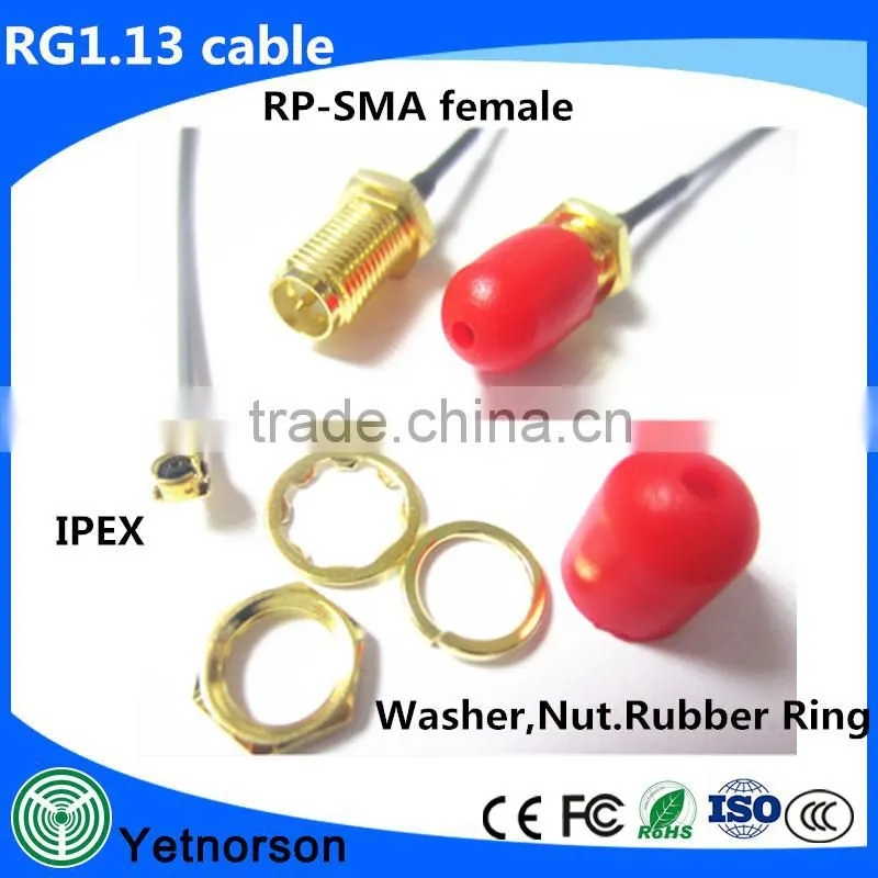 Ufl Ipex to SMA 1.13 1.37 Jumper Pigtail Cable Assembly Antenna Accessory Connecting Modem Cable