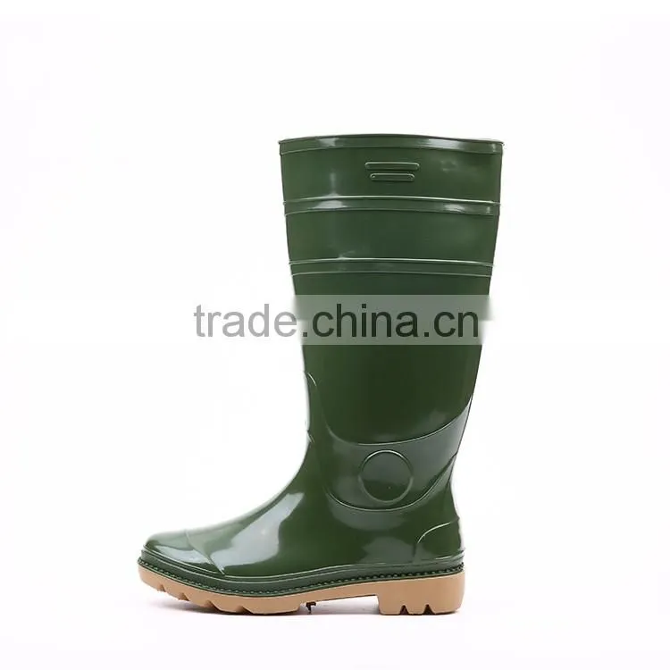 Wholesale pure design waterproof pvc rain boots, cheap plastic pvc rain boots