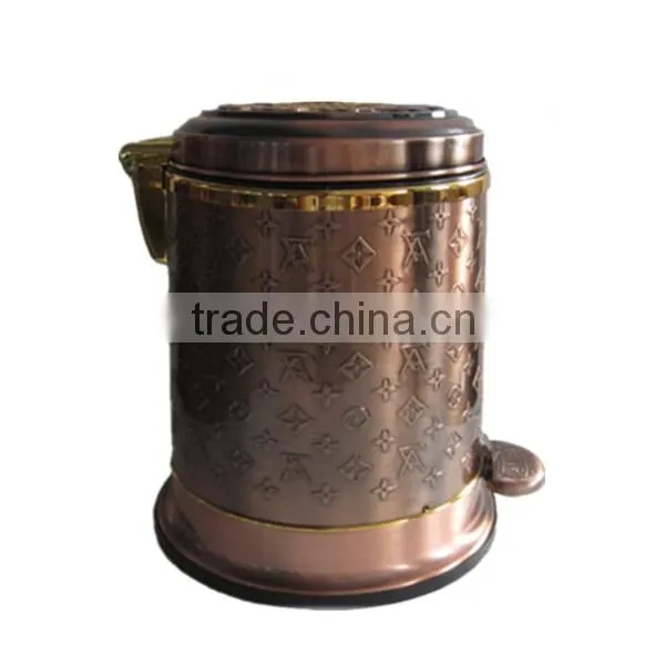 6L waste bin container price/small trash bin/metal garbage bin