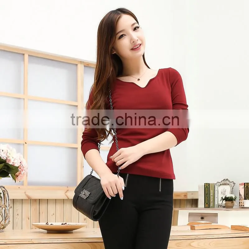 New women bulk long sleeve t shirts, plain couple long sleeve t shirt